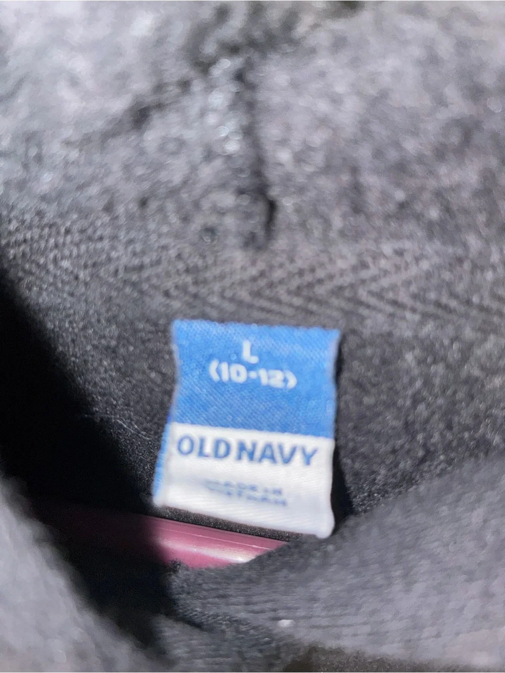 Girls Old Navy Black Hoodie L 10-12